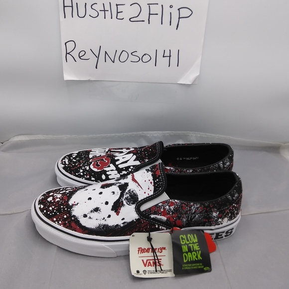 Men’s  Vans House of Terror Classic Slip-On Friday the 13th - Picture 2 of 10